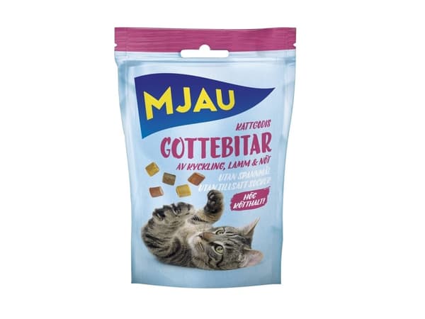 Mjau Kattgodis Gottebitar 30g