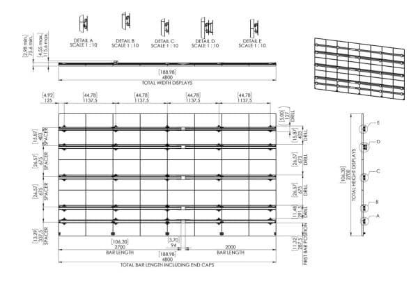 Vogel''s INT 8234, Fiksert, Sort, Vegg