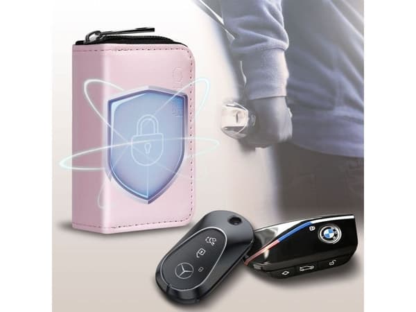 Tech-Protect Faraday-bur TECH-PROTECT KLR300 pouch keyless RFID signalskydd, rosa