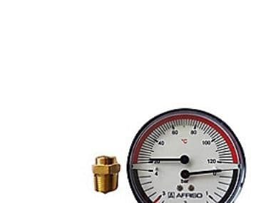 80 mm Termomanometer 0-4 bar