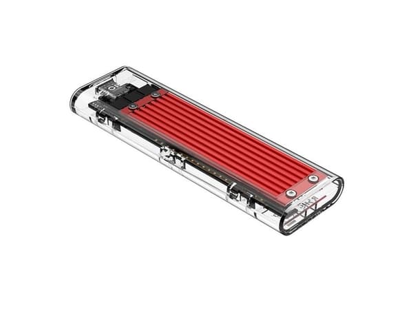 M.2 NVME USB-C 10Gbps -asematasku - punainen