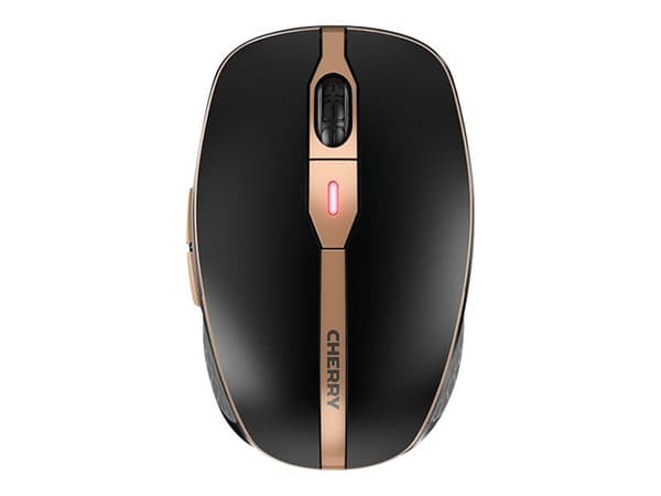 CHERRY DW 9100 SLIM, RF Wireless + Bluetooth, Musta, Sisältää hiiren
