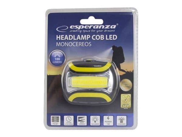 Esperanza MONOCEREOS - Hodelykt - LED (COB) - 3-modus - 1 W
