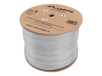 Lanberg - Bulkkabel - 305 m - SFTP - CAT 7 - solid - pantone cool grey 5C