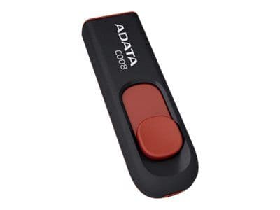 ADATA Classic Series C008 - USB-flashstasjon - 16 GB - USB 2.0 - svart, rød