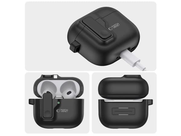 Tech-Protect SLIM HOOK til Apple AirPods 4 svart