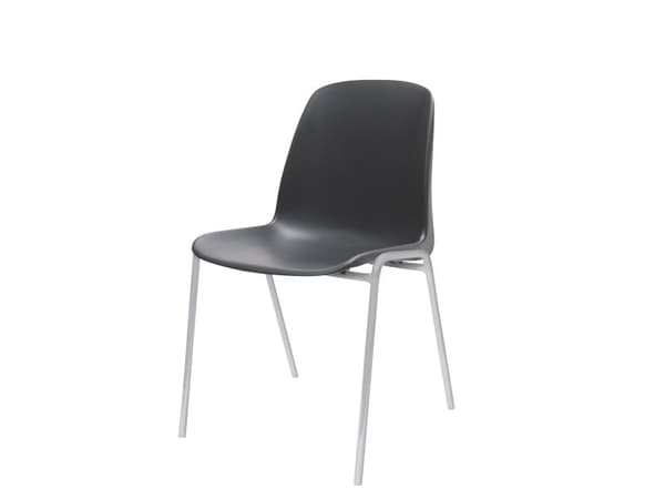 Stapelhacka Oporto Xtra, aluminumo grått stativ, antracit
