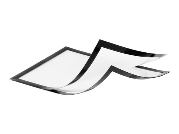 DURABLE DURAFRAME PLUS - Displayramme - overflatemontert - for A4 - magnetisk - svart (en pakke 2)