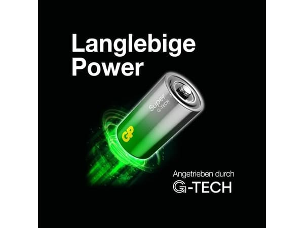 GP Super Alkaline D-batteri 13A/LR20 2-pak