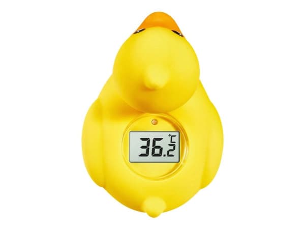 TFA Ducky - Termometer for spedbarnsbadekar - trådløs - gul