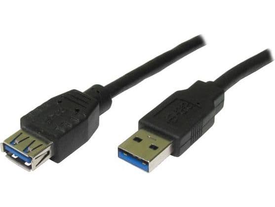 USB Logo USB-A - USB-A kaapeli 1,8 m Musta