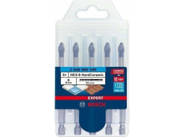 Bosch DRILL HEX HARDCERAMIC 6X90MM 5 STK