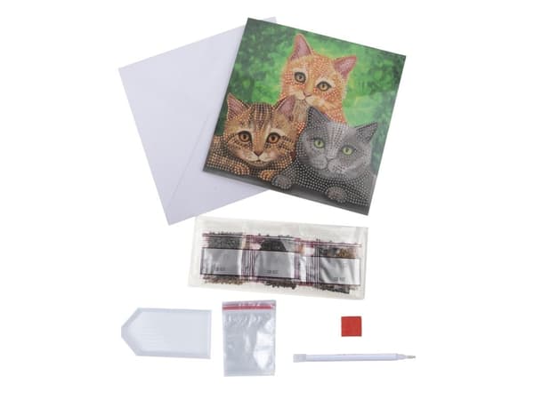 Katteportrett, Crystal Art Card-sett