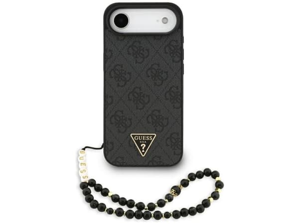 Guess 4G Strap Triangle Logo MagSafe Case for iPhone 17 Air - Black