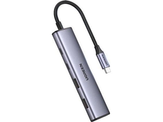 Ugreen USB-hubb CM473: 1× USB-C + 2× USB-A 3.0 (15395)