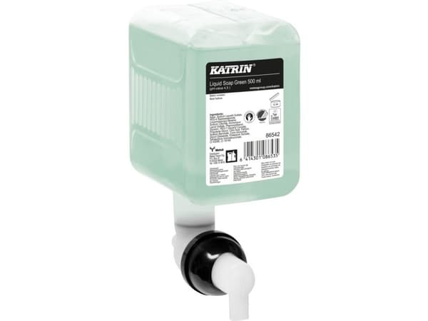Tvål Katrin Flytande Fresh 500 ml grön, 12 x 500 ml/krt