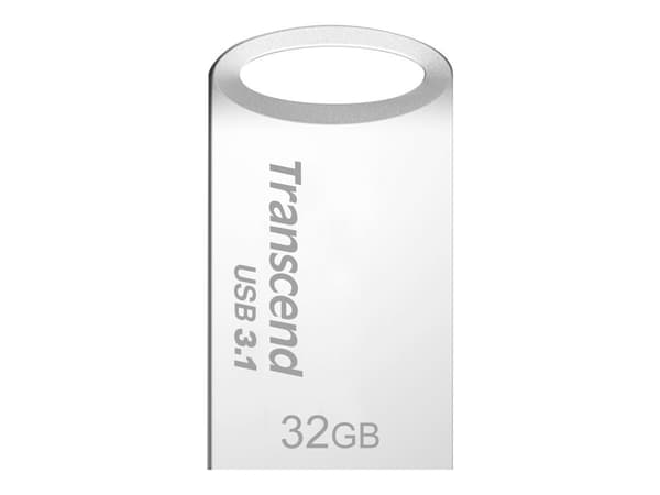 Transcend JetFlash 710 - USB flash-enhet - 32 GB - USB 3.1 - silver