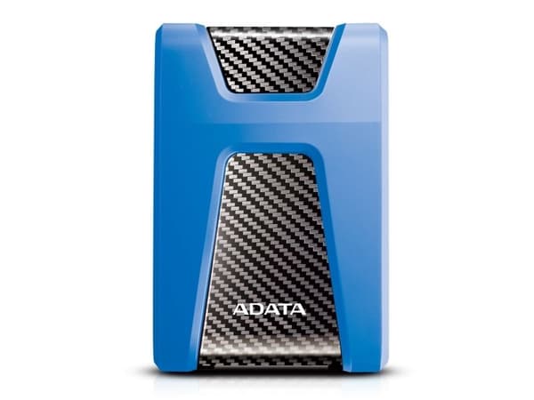 ADATA DashDrive Durable HD650 - Hårddisk - 2 TB - extern (portabel) - 2.5" - USB 3.1 - 256 bitars AES - blå
