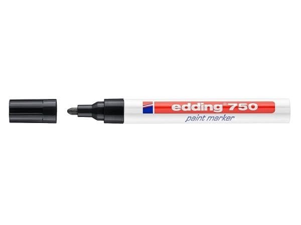 Edding 750 Paintmarker Sort 2-4 mm - 10 stk./pakke