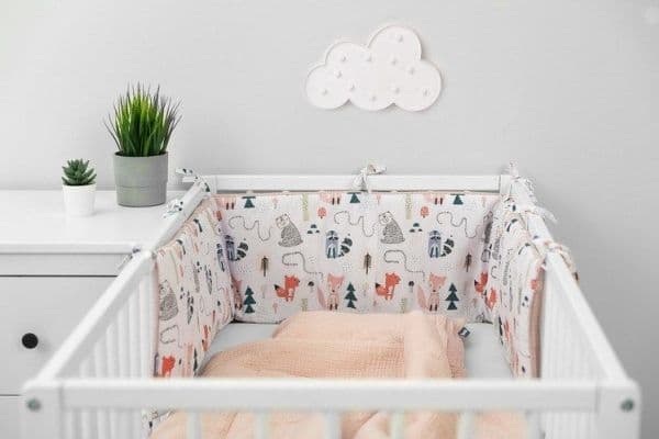 Sensillo BED BUMPER WAFER FOX PINK