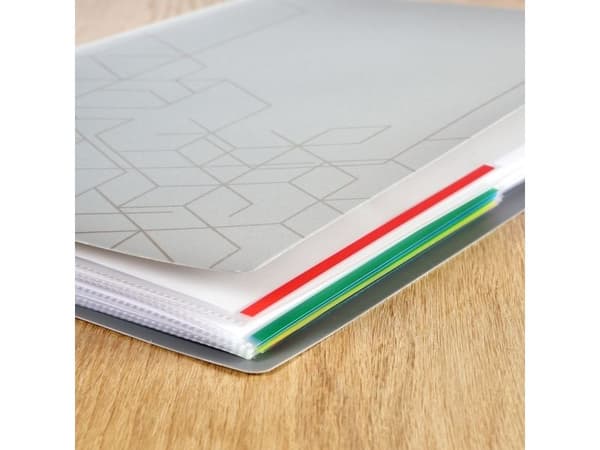 Signalfickor A4 PP 105 mikron 100-pack vit