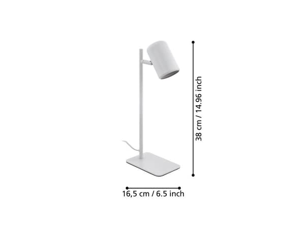 EGLO CEPPINO bordlampe i hvit
