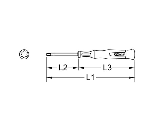 KS Tools 500.7816 Torx-ruuvinväännin