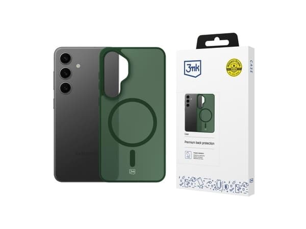 3mk Smoke MagCase för Samsung Galaxy S24 - grön-translucent