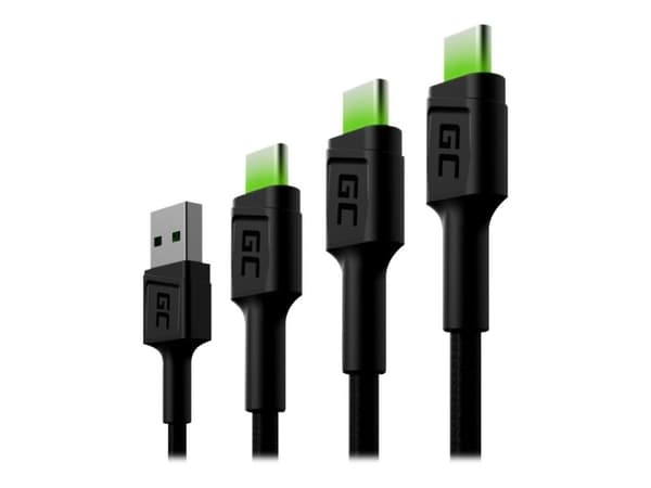 Green Cell GC Ray - USB-kaapelisarja - musta