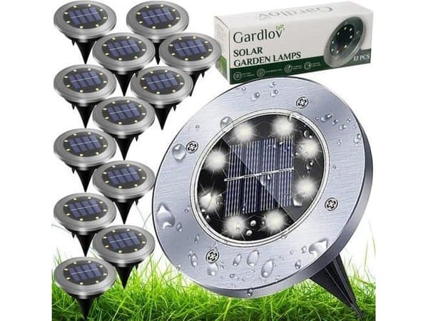 Gardlov solcelle hage-lys 12 stk. (24001)