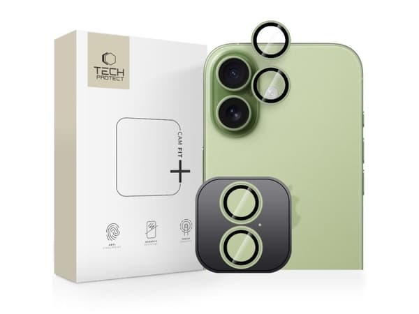 Tech-Protect kamerabeskyttelse CAMRING FIT+ til iPhone 17 SAGE