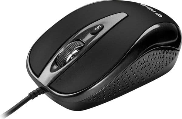 USB kablet mus 4 knapper YMS 1025 BK optisk