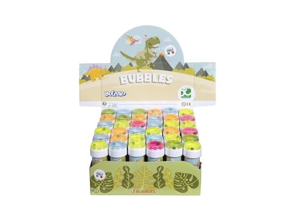 Festfärger dinosauriet såpbubblor med spel