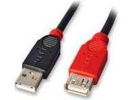 Lindy 42817, 5 m, USB A, USB A, USB 2.0, 0,48 Gbit/s, Sort