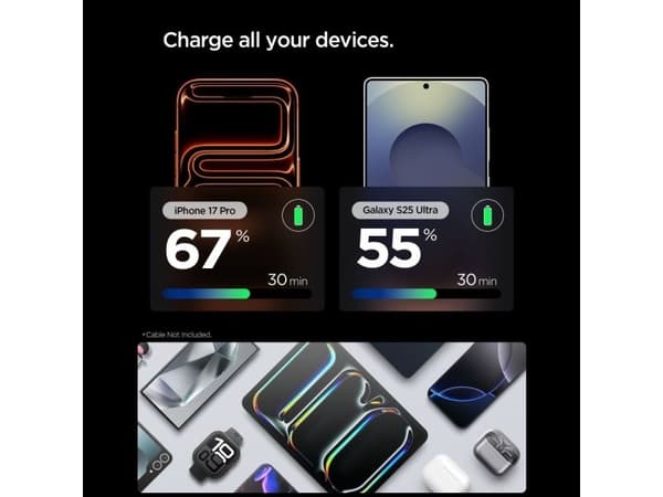 Spigen E301EU, Innendørs, AC, Sølv