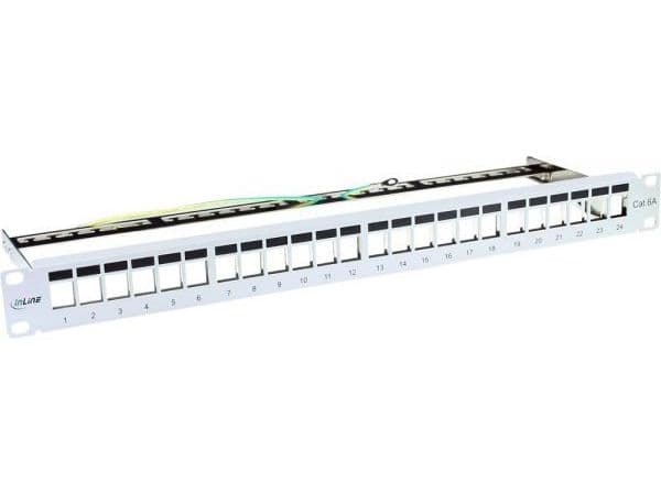 InLine 4043718158959, Cat5, Cat6, Cat6a, Grå, Rackmontering, 1U, 719 g, 190 mm