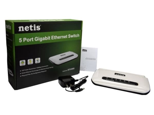 Netis ST3105G - Switch - 5 x 10/100/1000 - stasjonær