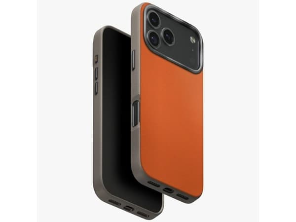 Uniq Lyden DS-deksel til iPhone 17 Pro Magclick-lading - oransje-grå