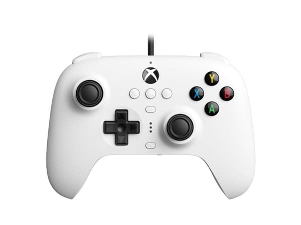 8Bitdo Ultimate - Spelkontroll - kabelansluten - vit - för PC, Android, Raspberry Pi, Nintendo Switch, Steam Deck