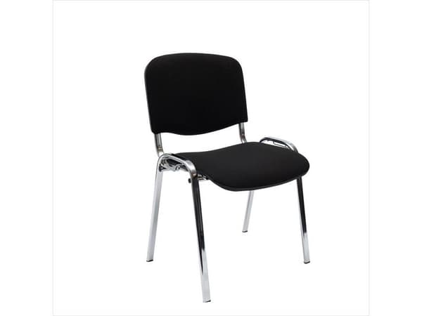 Comfort Basic stol med blankt understell, svart