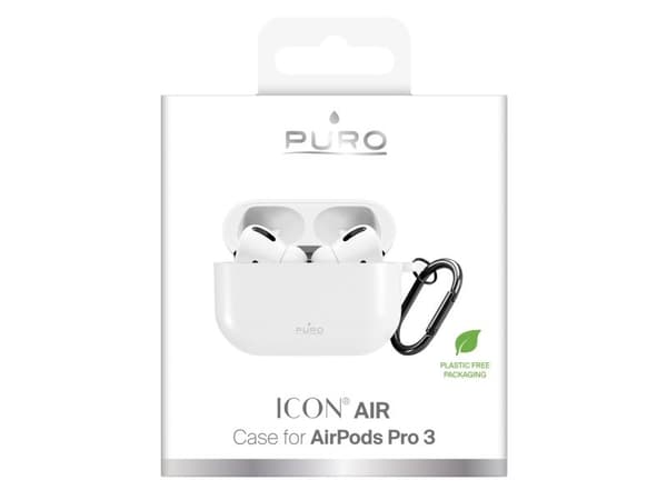 Puro Icon-etui til AirPods Pro 3 - hvit