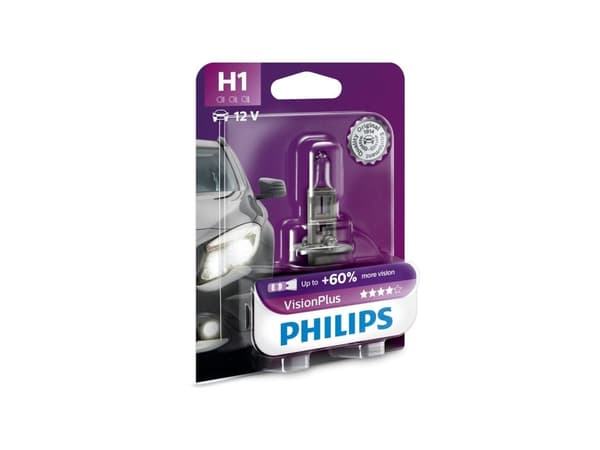 Philips Visionplus H1 55W 12V - 1 stk.