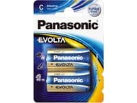 Panasonic Evolta C, Engångsbatteri, Alkalisk, 1,5 V, 2 styck, Blå, C