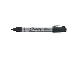 Permanent tusj Sharpie, industriell, rund spids, sort