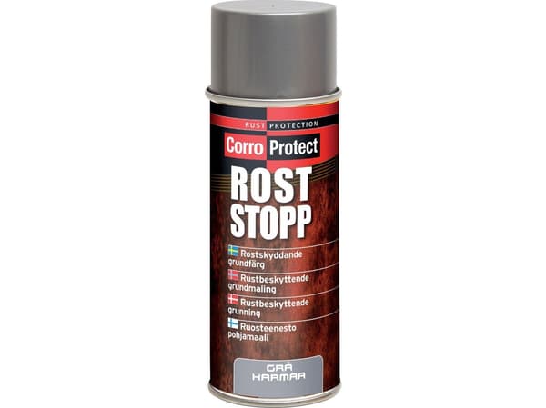 Rust stop grundmaling - Grå - Spray - 400 ml.