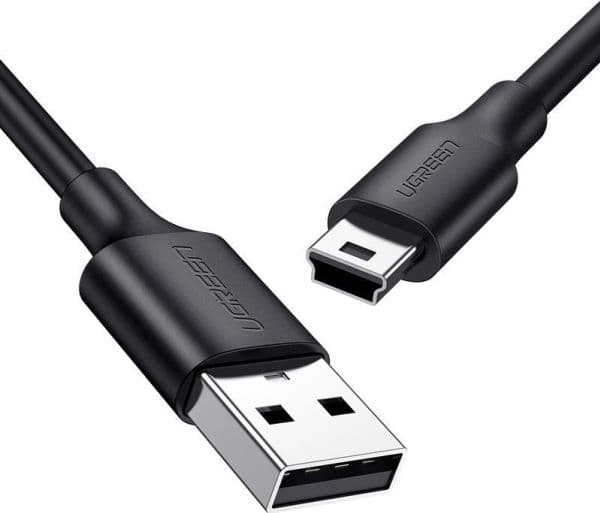 Ugreen 10355, 1 m, USB A, Mini-USB B, USB 2.0, Musta