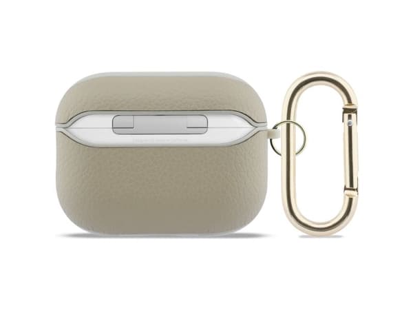 Guess Grained Classic Logo Hook-etui til AirPods Pro 3 - gull