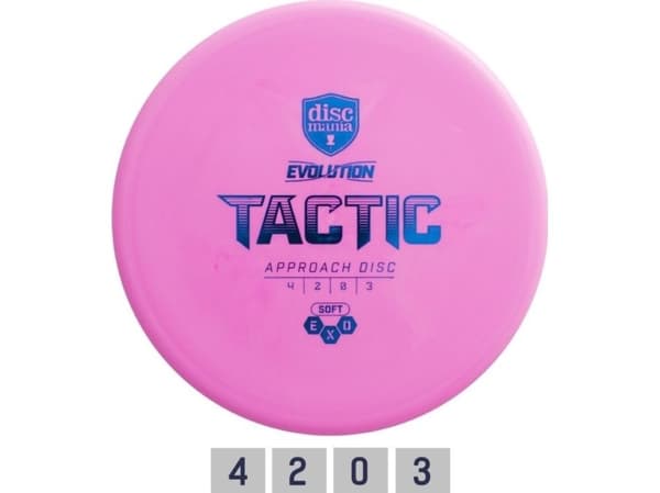 Tactic Disc golf disc Midrange Driver SOFT EXO TACTIC Evolution Rosa