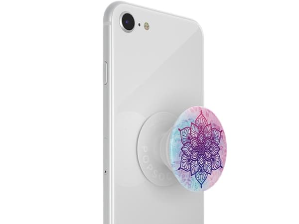 PopSockets Swappable PopGrip - Fingergrep/stativ for mobiltelefon - Rainbow Nirvana