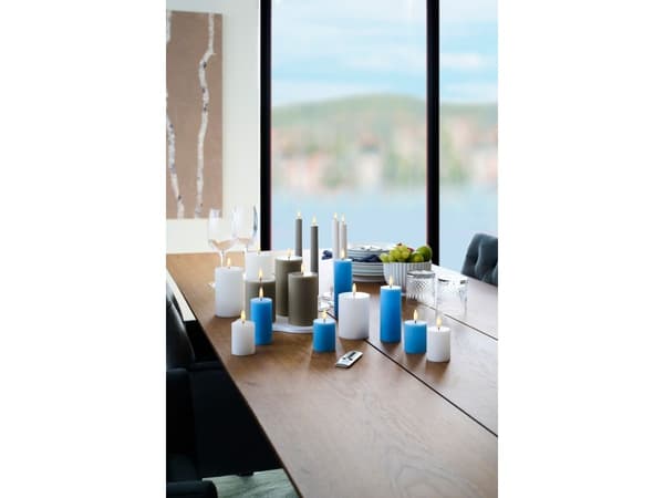 Sirius Smilla laddbart mini blockljus - vit - 2 st